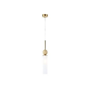 Светильник Ambrella light LH53256 BS/FR латунь/белый матовый E14 max 40W D80*470