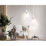 Светильник Ambrella light TR3534 WH/CL/FR белый/прозрачный/белый матовый E27 max 40W D120*800, фото6