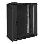 Шкаф телекоммуникационный 19' настенный 15U ExeGate EC-WM-15U.450.G.BLACK (19”, 15U, 600x450x769mm (ШхГхВ), передняя дверь закаленное стекло, съемные боковые панели, пыле- и влагозащита IP23, черный RAL 9004, 2 коробки), фото14