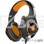 Наушники CROWN CMGH-102T Black&orange (Подключение USB, встроенная аудио карта, Частотныи диапазон: 20Гц-20,000 Гц,Кабель 2.1м,Размер D 250мм), фото5