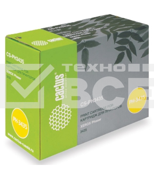 Картридж лазерный Cactus CS-PH3435 (106R01415) черный (10000 стр.) для Xerox Phaser 3435