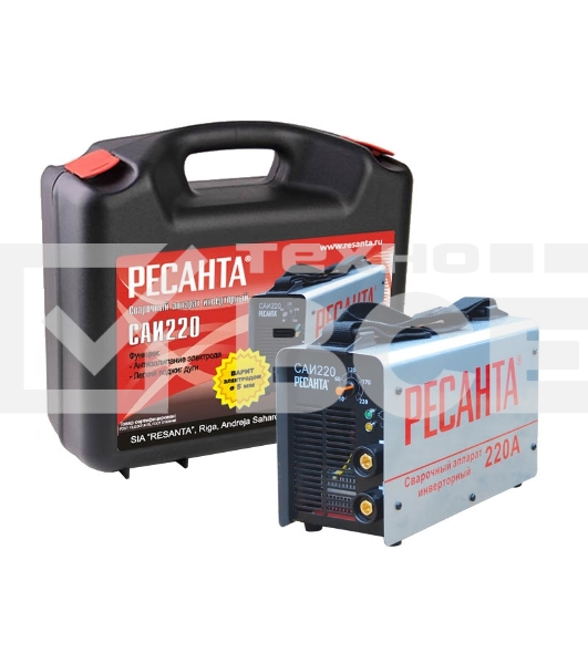 Сварочный аппарат инверторный Ресанта САИ 220 65/22 в кейсе