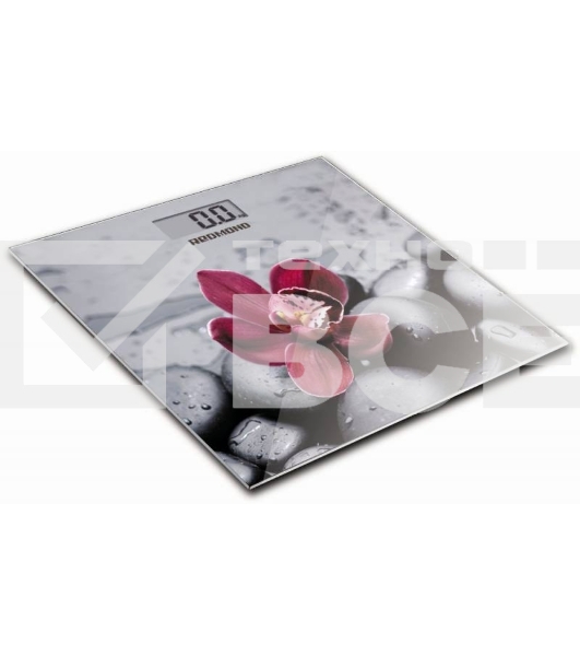 Весы напольные электронные Redmond RS-733 макс.180кг серый/орхидея