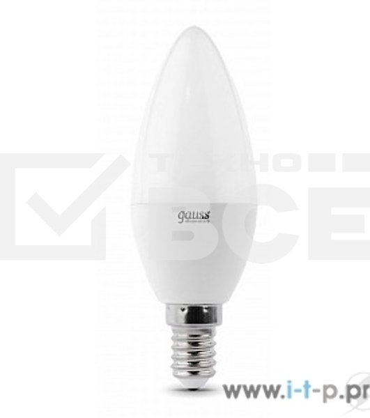 Лампа светодиодная LED 8Вт E14 220В 4100К Elementary свеча 33128 Gauss