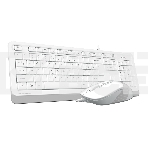 Клавиатура + мышь A4Tech Fstyler F1010 клав:белый/серый мышь:белый/серый USB Multimedia, фото 1