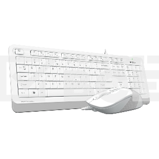 Клавиатура + мышь A4Tech Fstyler F1010 клав:белый/серый мышь:белый/серый USB Multimedia
