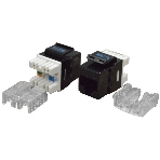 Модуль Keystone RJ45, Cat.6, UTP, 180 градусов, черный, фото 1