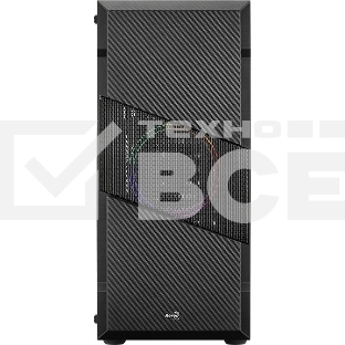 Корпус Aerocool  / Formula Menace Saturn FRGB-G-BK-v1 черный без БП ATX 4x120mm 2xUSB2.0 1xUSB3.0 audio bott PSU