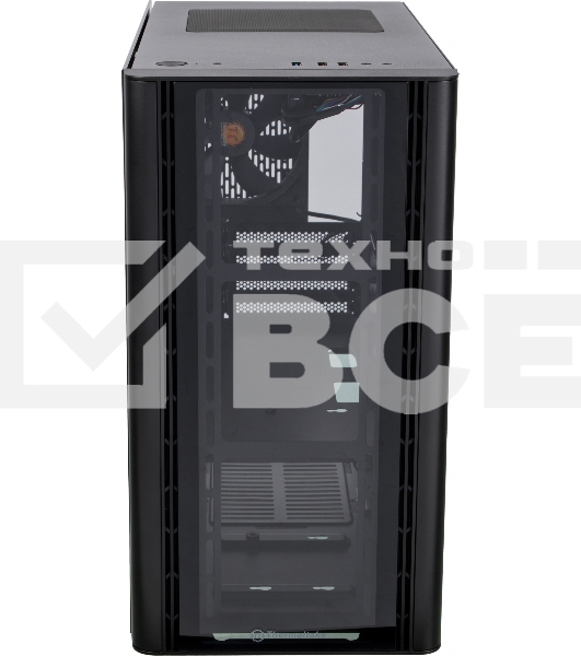Компьютерный корпус Thermaltake V150 TG CA-1R1-00S1WN-00 Black/Win/SPCC/Tempered Glass*2/ 120mm Standard Fan*1