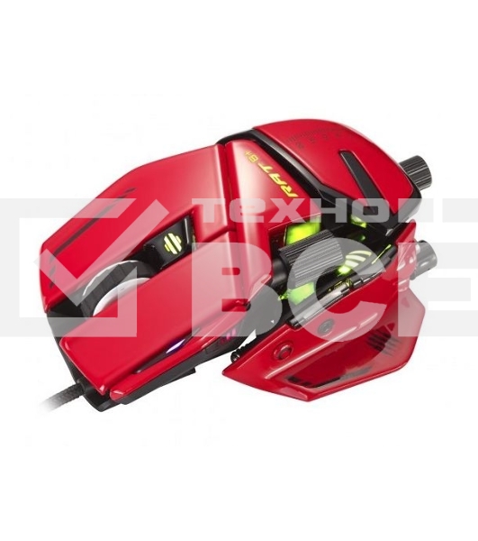 Мышь проводная Mad Catz R.A.T. 8+ ADV красный, 20000 dpi, USB, кнопки - 11