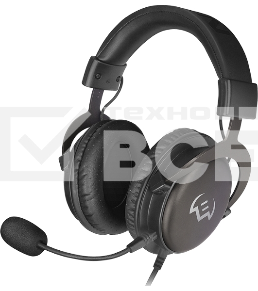Игровые наушники SVEN AP-G999MV с микрофоном серый (50 мм, мини-джек (стерео) O 3,5 мм (4 pin))