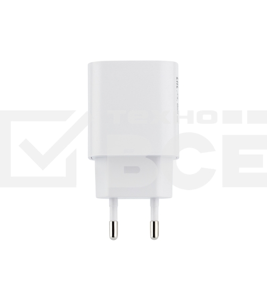 Сетевое зарядное устройство Rexant USB + Type-C, 5V, 2.4 A, белое