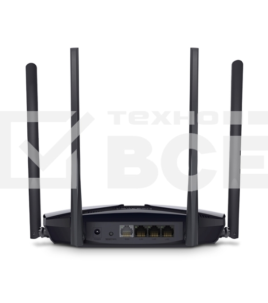 Роутер Mercusys MR70X AX1800 Dual-Band WiFi 6 Router, 574 Mbps at 2.4 GHz + 1201 Mbps at 5 GHz,4× Fixed External Antennas, 3× Gigabit LAN Ports, 1× Gigabit WAN Port, 1024-QAM, OFDMA, Router/Access Point Mode, MU-MIMO, WPA3, TWT, BSS Color