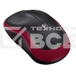 Мышь беспроводная Logitech M185, красный, 1000 dpi, радиоканал, USB, кнопки - 3, фото8