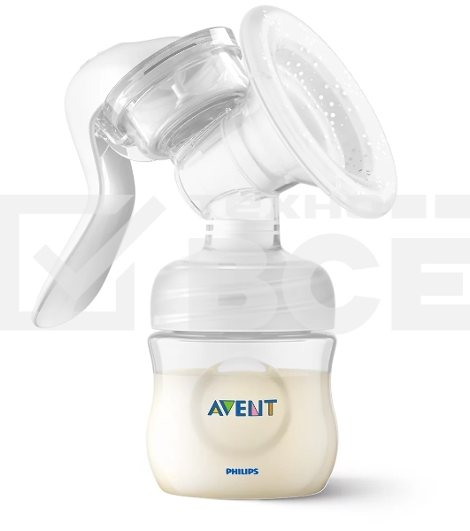 Молокоотсос ручной Philips SCF430/13, вес 0.3 кг, технология Natural Motion, мягкая насадка с адаптивной формой, 3 контейнера для 180 мл. для хранения молока в комплекте