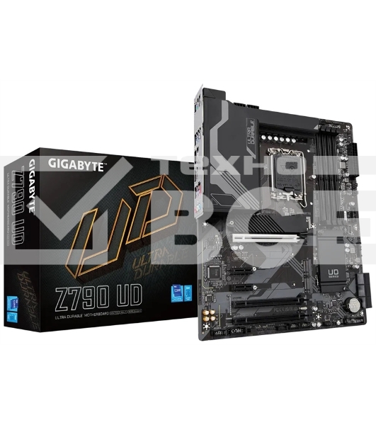 Материнская плата Gigabyte Z790 UD, LGA 1700, Intel Z790, 4xDDR5, 6xSATA, 3xM.2, 1xPCI-E 5.0 x16, 1xPCI-E 4.0 x4, 1xPCI-E 3.0 x1, 1xHDMI, 1xDP, 1x 2.5Gb LAN, 4xUSB-A 2.0, 4xUSB-A 3.2 Gen 1, 1xUSB-A 3.2 Gen 2, 1xUSB-C 3.2 Gen 2x2, 7.1, ATX