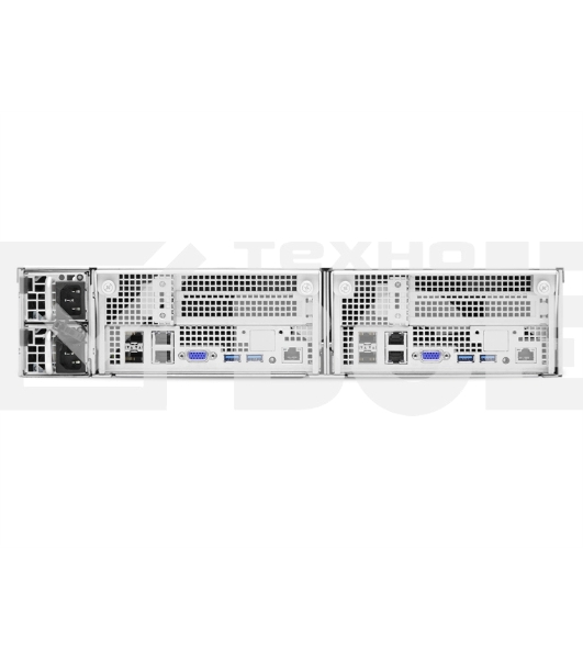 Платформа AIC Storage Server 2-NODE 2U noCPU(2)2nd Gen Xeon Scalable/TDP 165W/ no DIMM(16) per node/ 24x2,5''NVMe+ 2x2,5''(per node)/ 2x10GB SFP+/ 2x1GbE/ 2 x8 slots(FH)/ 1xOCP/2x1300W