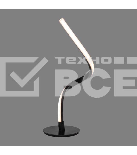 Светильник декоративный Rexant Spiral Duo, LED, 2Вт, 3000К, 5В, черный