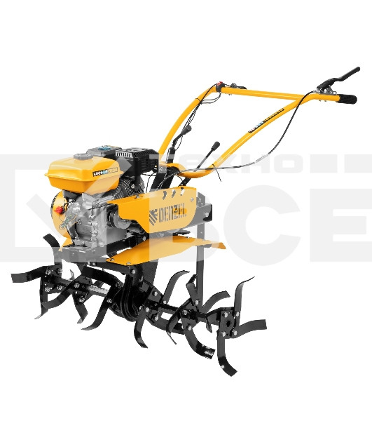 Мотоблок DPT-270S, 7 л.с., ремен.сцеп, фрез 3х4, ШОМ, передачи 2В/1Н  Denzel