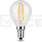Лампа светодиодная Gauss Filament 11Вт цок.:E14 шар 220B 2700K св.свеч.бел.теп. (упак.:10шт) (105801111), фото3