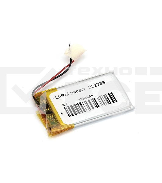 Аккумулятор Li-Pol (батарея) 2.3*27*38мм 2pin 3.7V/220mAh