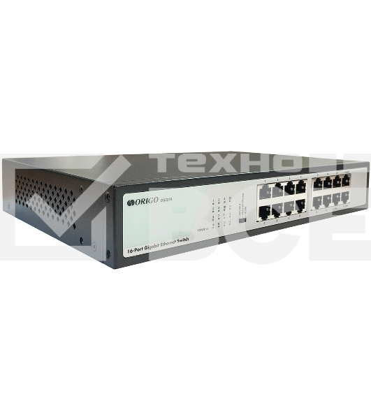 Коммутатор ORIGO Unmanaged Switch, 16x1000Base-T, 19 Rackmount Kit