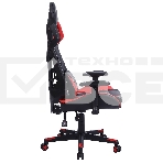 Кресло игровое Cactus CS-CHR-090BLR черный/красный, сиденье черный/красный, эко.кожа/сетка, крестовина пластик, пластик черный, фото9