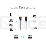 Кабель HDMI-19M --- HDMI-19M ver 2.0 4K*60Hz, 2m 2F TELECOM PRO TCG220F-2M, фото7