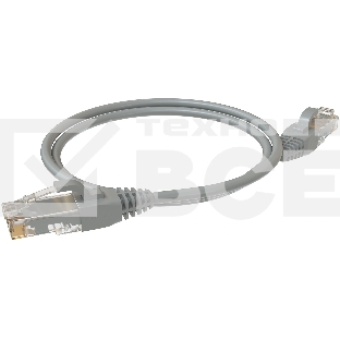 Патч-корд Sysmatrix PC 4545.5EU26.1LSZHGY U/UTP RJ-45 вил.-вилка RJ-45 кат.5E 1м серый LSZH