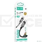 Кабель HOCO X89/PD кабель Type-C-Type-C/2m/60W/черный, фото 1