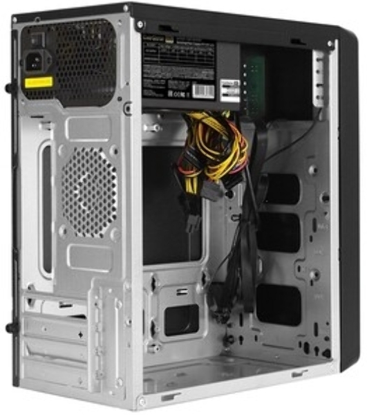 Компьютерный корпус Minitower ExeGate mEVO-7805-XP600 (mATX, БП XP600 с вент. 12см, 2*USB+1*USB 3.0, аудио, черный, с 2*RGb подсветкой)