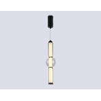 Подвесной светодиодный светильник Ambrella light LH11023 BK/SM черный/дымчатый 17W 3000K D120*520, фото6