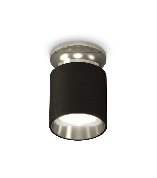 Светильник Ambrella Light XS6302122 SBK/PSL черный песок/серебро полированное MR16 GU5.3 (N6903, C6302, N6112)