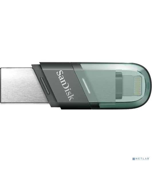 Флешка USB Sandisk 32Gb iXpand Flip SDIX90N-032G-GN6NN USB3.1 зеленый/серебристый