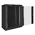 Шкаф телекоммуникационный 19' настенный 15U ExeGate EC-WM-15U.450.G.BLACK (19”, 15U, 600x450x769mm (ШхГхВ), передняя дверь закаленное стекло, съемные боковые панели, пыле- и влагозащита IP23, черный RAL 9004, 2 коробки), фото13