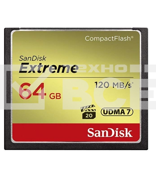 Флеш карта CF 64Gb SanDisk Extreme 120Mb/s