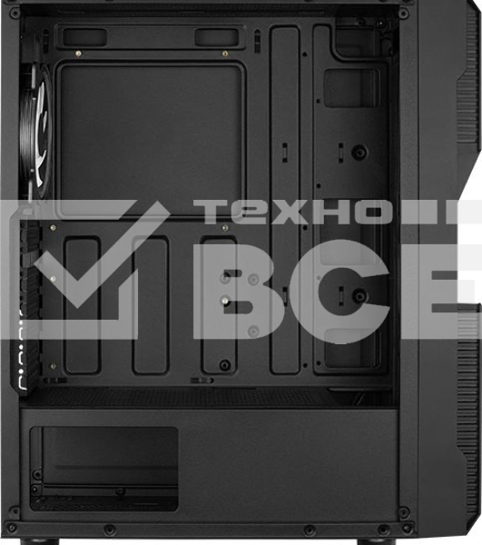 Корпус Aerocool  / Formula Menace Saturn FRGB-G-BK-v1 черный без БП ATX 4x120mm 2xUSB2.0 1xUSB3.0 audio bott PSU