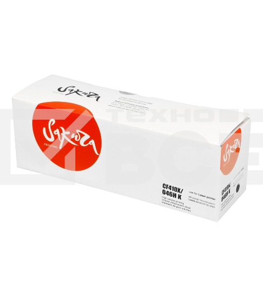 Картридж Sakura CF410X/046HBK для HP и Canon, черный, 6300 к.