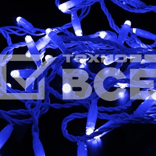 Гирлянда Neon-night Нить 10м, с эффектом мерцания, белый ПВХ, 230В, Синий