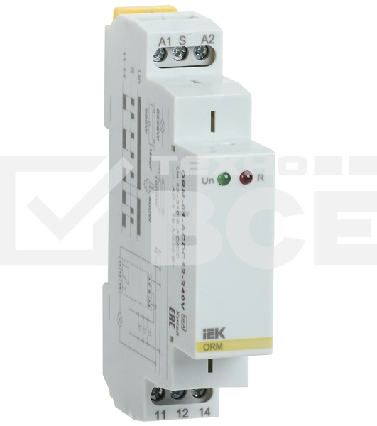 Импульсное реле ORM 1 контактакт 12-240 В AC/DC IEK ONI