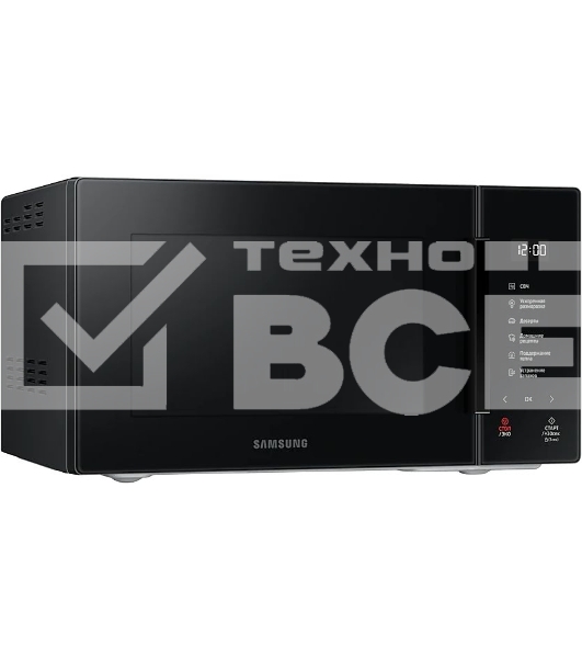 Микроволновая печь Samsung MS23T5018AK/BW черный, 23 л, 800 Вт, переключатели - сенсор