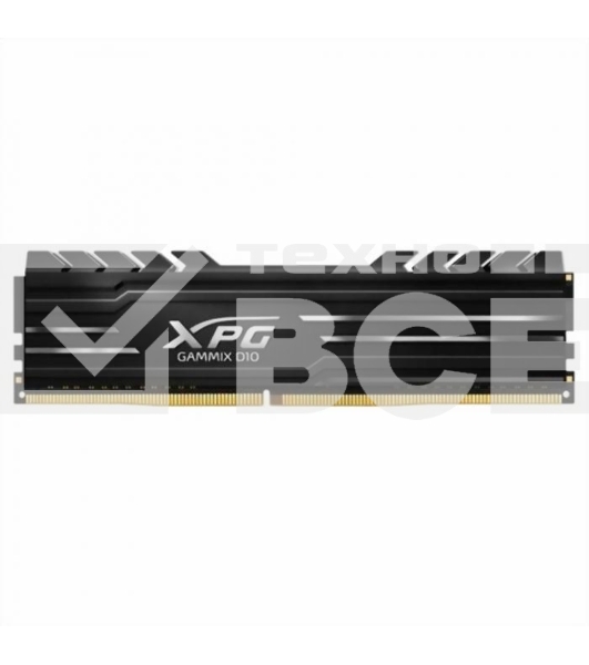 Оперативная память XPG Gammix D10, DDR4, 8GB (1x8GB), 3200MHz, CL16, UDIMM, с радиатором, черный