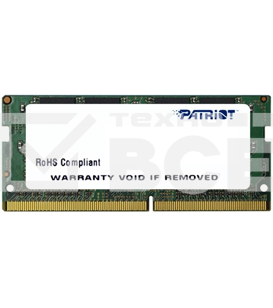 Оперативная память Patriot, DDR4, 4GB (1x4 GB), 2133 MHz, CL15, SO-DIMM