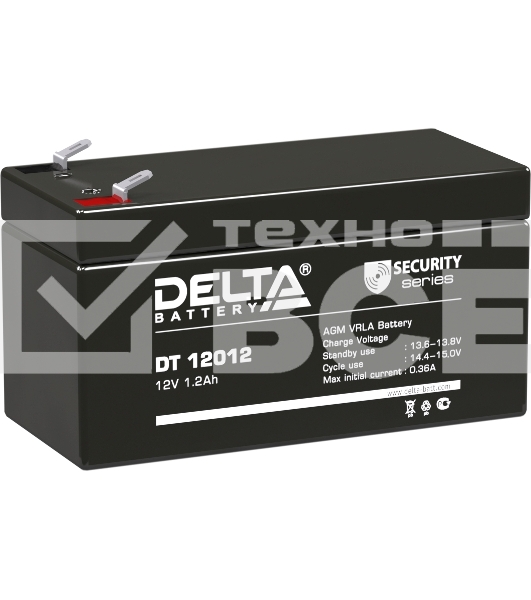 Батарея Delta DT 12012 (12V, 1.2Ah)
