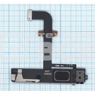 Шлейф с разъемом питания (Dock Connector), микрофоном и звонком для Lenovo K900 черный