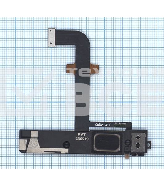 Шлейф с разъемом питания (Dock Connector), микрофоном и звонком для Lenovo K900 черный