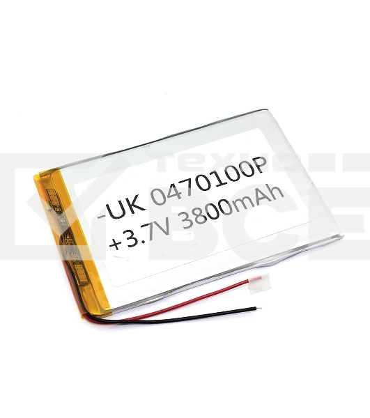 Аккумулятор Li-Pol (батарея) 4*70*100мм 2pin 3.7V/3800mAh