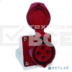Розетка наруж. уст. 32А 380В 3P+РЕ IP44 (124) EKF ps-124-32-380, фото2