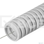 Труба гофрированная ПВХ серая с/з д25 (50 м/2600 м уп/пал) PR.032550 Строитель, фото3