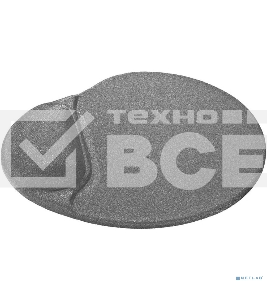 Коврик для мыши Defender гелевый Easy Work (серая лайкра) нескользящ.основа,260х225х5мм